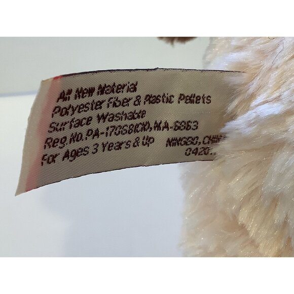 HugFun Puppy Dog Plush Brown and Cream Stuffed Animal Toy With Hat and Scarf - Picture 7 of 7